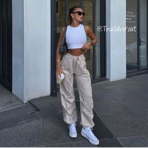 Zara parachute pants